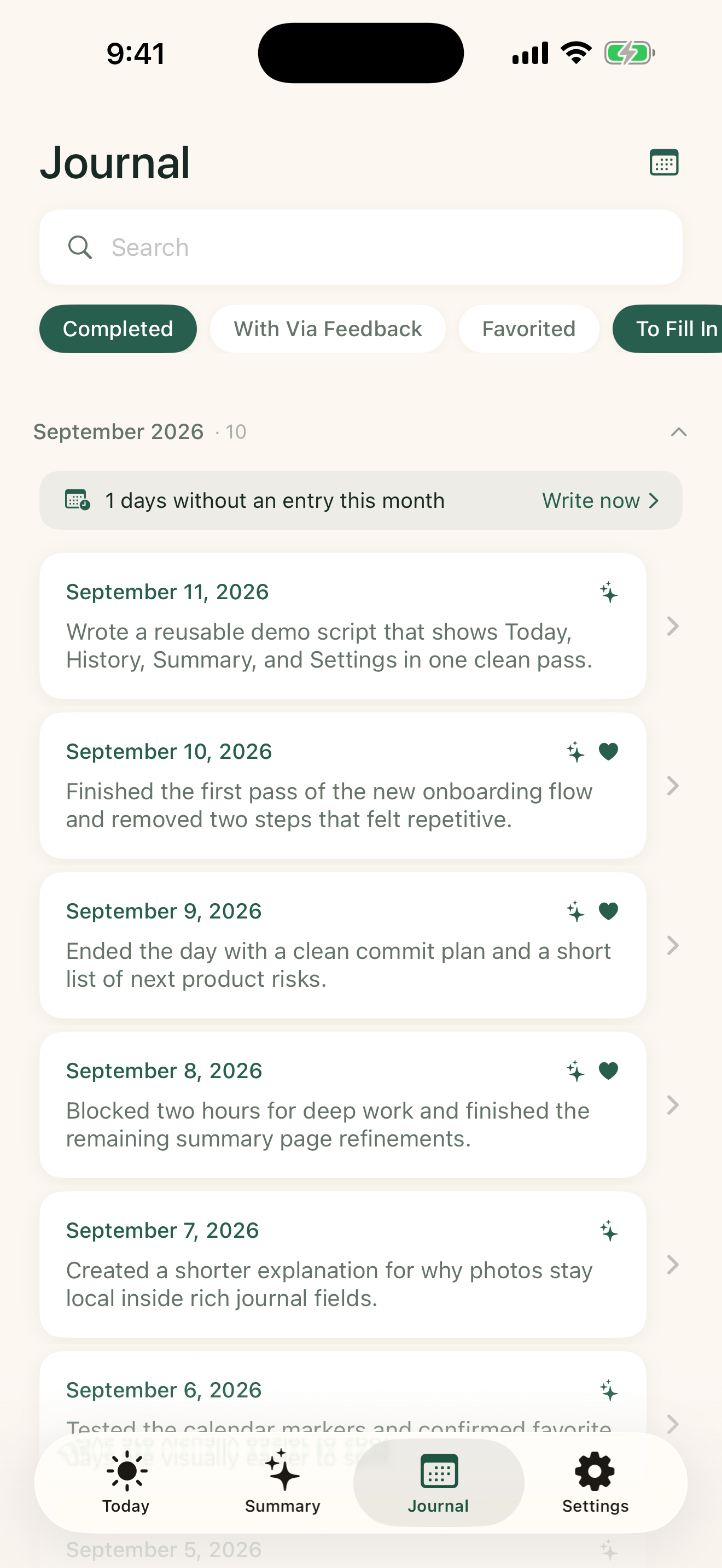 Journal history